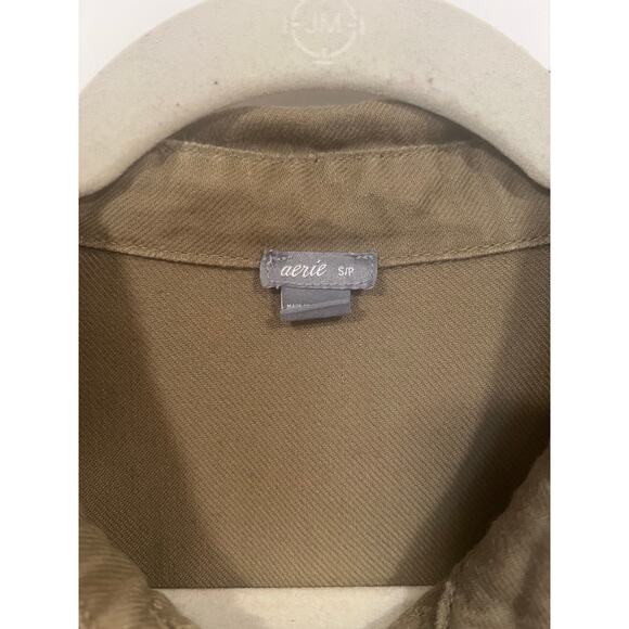 Aeri Minimalist Olive Green Utility Romper Cotton Small - Picture 8 of 8